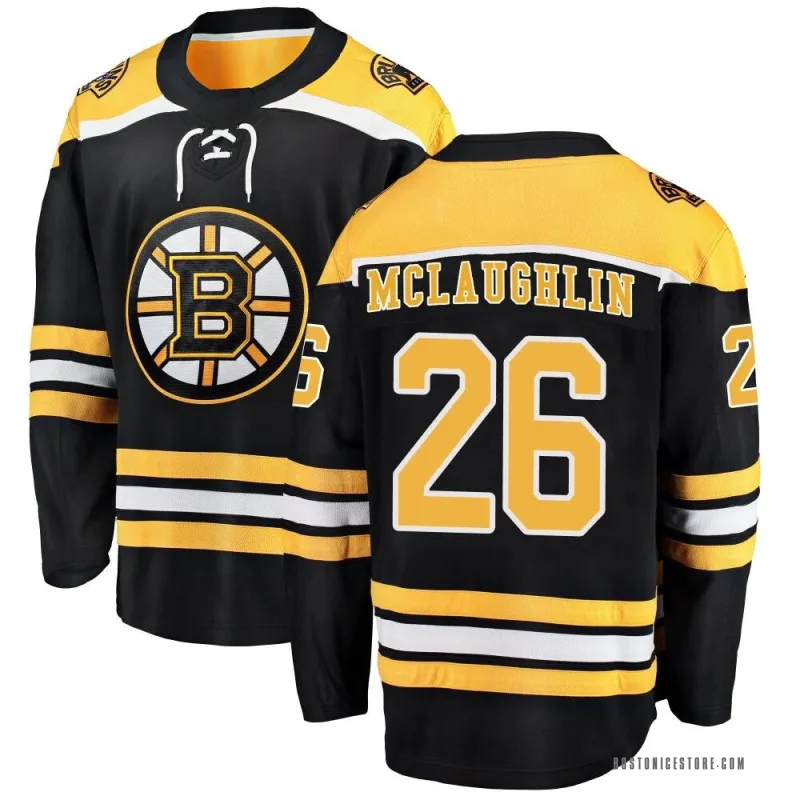 Black Men's Marc McLaughlin Boston Bruins Breakaway Home Jersey