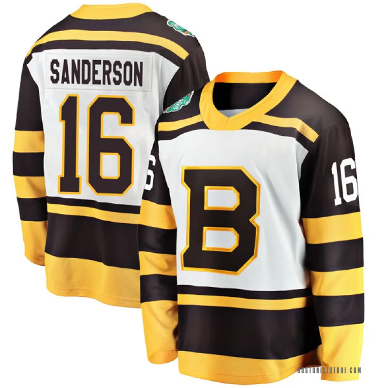 White Men's Derek Sanderson Boston Bruins Breakaway 2019 Winter Classic Jersey